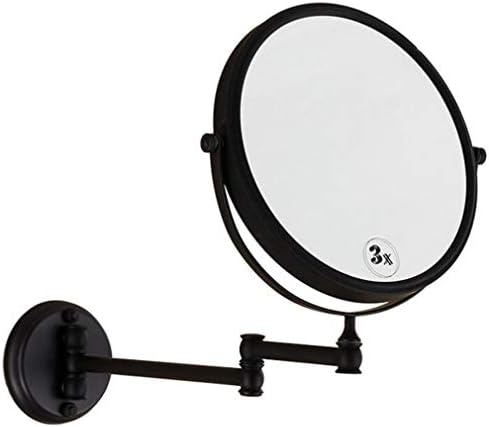 Espelho de maquiagem da vaidade, espelho de beleza de parede de dois lados 3x espelho de banheiro de 360 ​​°
