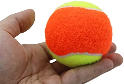 Bolas de tênis de Zhuokece, 12 pacote de 12 pacote de 50%Bola de tênis de baixa compressão para iniciantes