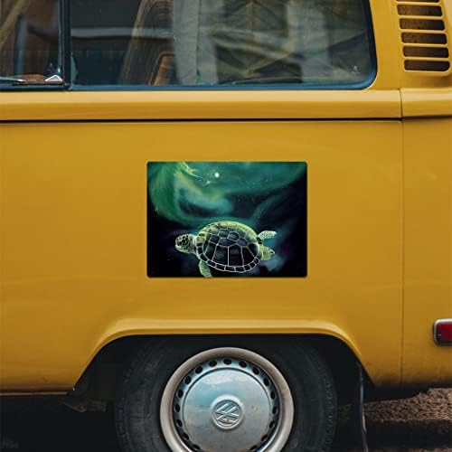 Ímã de carro cósmico 2 PCs - ímã de carro de tartaruga marinha - adesivo de obra de arte