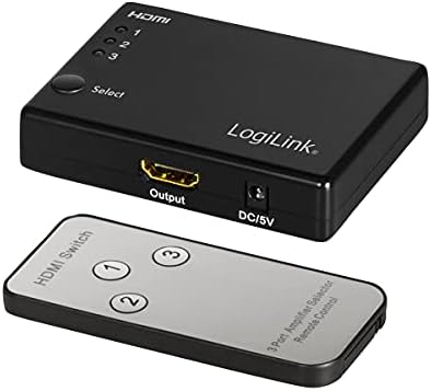 Logilink HD0042 - Switch HDMI, porta 3x1, 1080p/60 Hz