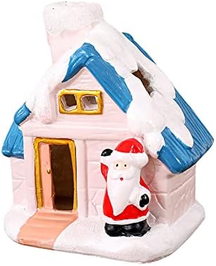 Ornamento de alvo Casa de Natal luminosa Santa boneco de neve decoração Presentes Luminous European Snow
