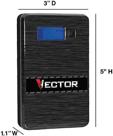 Vector 800 Peak Amp Jump Starter, SS4LV, USB duplo, recarregável