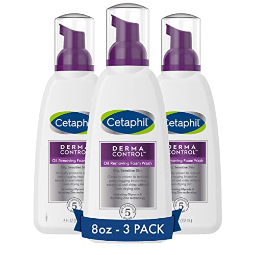 Cetaphil Pro Oil Removing Foam Laving, limpador facial espumante, fórmula livre de fragrâncias adequada