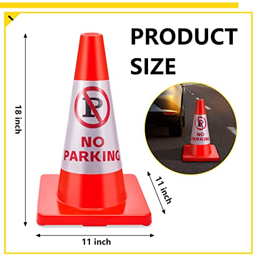 6 Cones de segurança de trânsito de embalagem Cones de segurança laranja cones PVC para estacionamento