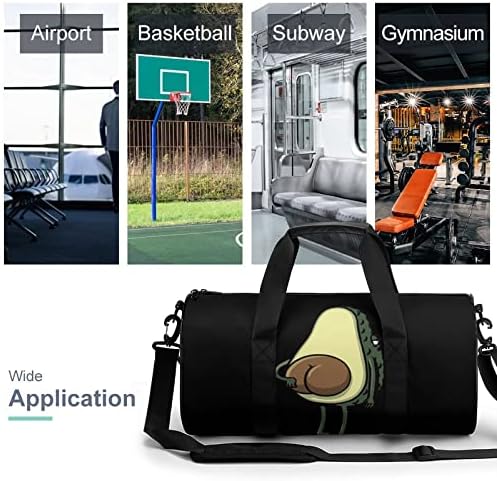 Bolsa de ginástica de abacate com alça de ombro Sport Duffel Bags para ginásio de basquete