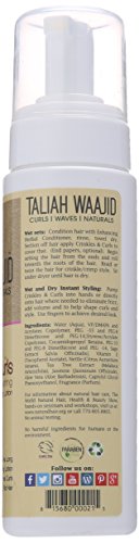Taliah waajid preto terra produtos enrugam e enrolam cabelos naturais e loção de estilo localizada, 8 onças