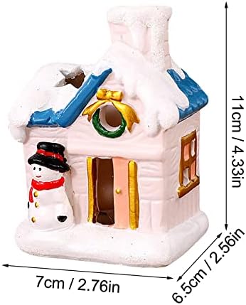 Luminous Christmas House Santa Snowman ornamentos Decorações Presentes Luminosos Europeu Snow House Fresh Christmas