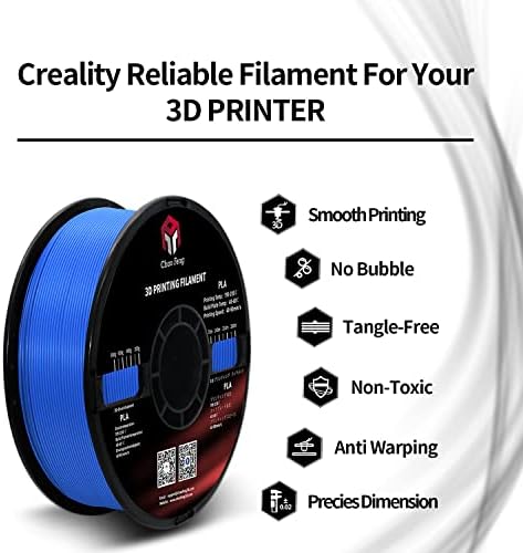 1kg PLA Blue Filamento 3D Filamento/consumíveis, filamento de PLA 1,75 mm, precisão dimensional +/- 0,02 mm, 1 kg/spool