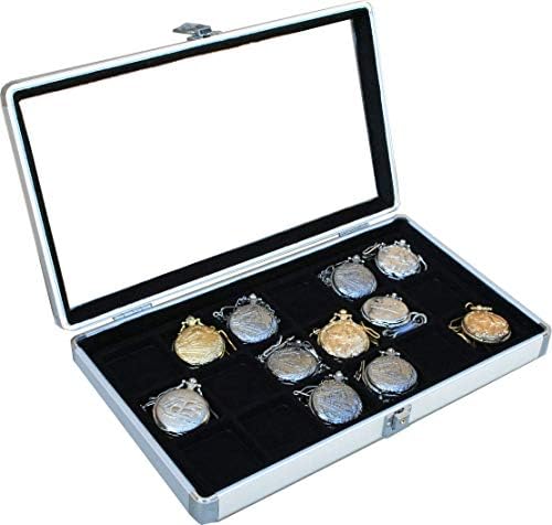 18 Pocket Watch Show Caso Exibir a caixa de abastecimento de jóias antigas relógios de bolso