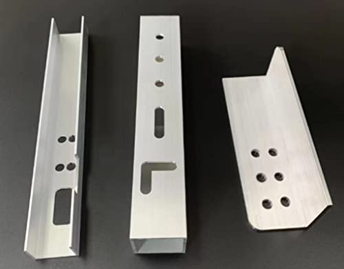 Ângulo de alumínio mssoomm 25 mm x 25 mm x 150 mm de comprimento de 3 mm de espessura 10pcs, 10 pacote