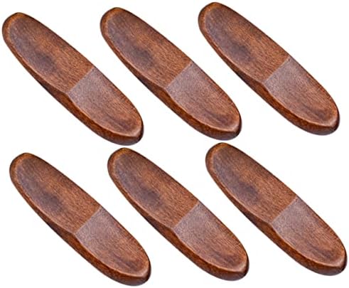 Cabilock 30 PCs Chazilhas de madeira maciça colher de madeira fofa