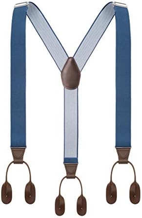 Código de notas Suspenders de botão de masculino de 49 polegadas para suspensórios elásticos ajustáveis ​​de 49