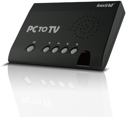 Kworld KW-SA235 Hz PLUSTV PC para conversor de TV com exibição ajustável, posição da tela, brilho, contraste,