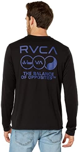RVCA Mens Sport de manga comprida Camiseta