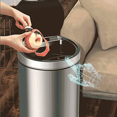 N/um lixo de indução inteligente pode ser impermeável lixo à prova d'água com tampa para cozinha e banheiro