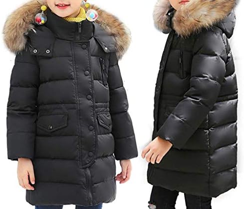 Beehong Toddler roupas infantil garotas de inverno Faux com capuz de casaco de casaco acolchoado garoto