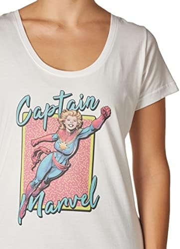 Marvel Official dos anos 90 Capitão Campa de pescoço feminino