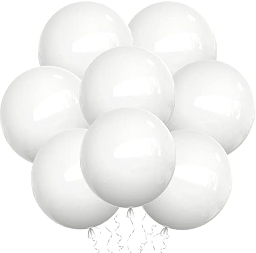 Balões brancos balões de festa de látex - 20 pacote de 20 polegadas de 18 polegadas grandes balões mais grossos