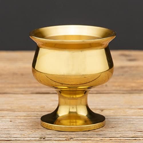 Copas de adoração de hemóton água oferecendo copo de bronze copos rituais budista que oferecem