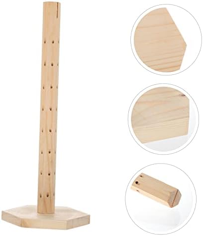 Cabilock 1pc Display Stand Rotativo Stand Stand Stands Stands de armazenamento de madeira Bolo de madeira Stand