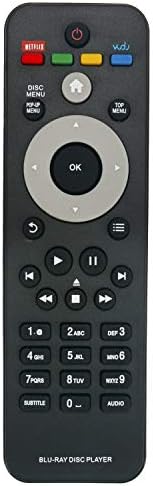 Novo controle remoto de substituição Fit for Philips Blu-ray Disc DVD Player DS3110 BDP2100 BDP2180 BDP3400 BDP3480