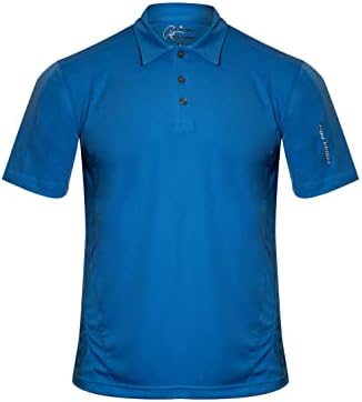 Pin High Men's Performance Golf Polo Shirt, camisa de golfe moderna, pólo de manga curta de ajuste
