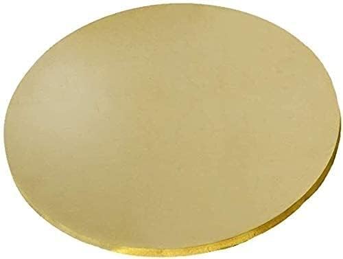 Zhengyyuu placa de latão folha de cobre folha placa redonda placa de metal estampagem em branco redonda