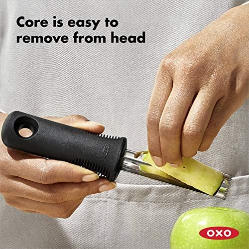 Oxo Good Grips Apple Corer, 1 ea, prata/preto
