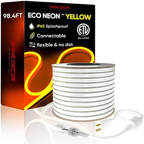 Pacote de decoração de brilho produtos de pacote de cabo de alimentação com amarelo dourado 30m/131,2ft