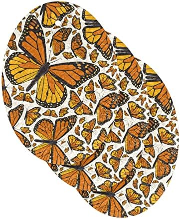 ALAZA MONARCH Flying Butterfly Imprimir esponja de cozinha natural da cozinha esponjas para pratos lavando banheiro e limpeza doméstica, não arranhada e ecológica, 3 pacote