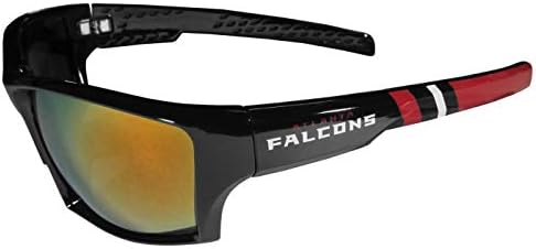 Siskiyou Sports NFL Atlanta Falcons Unissex Edge Sunglass and Bag Conjunto, cores da equipe, tamanho