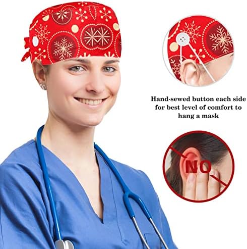 Bonecos de neve fofos Deixe -o neve de gabinete ajustável com botões e cabelos arqueados para enfermeira e médico