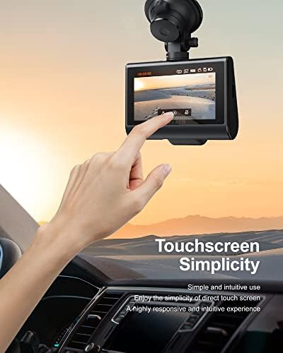 IZeeker 4K Dual Dash Cam com GPS Wi -Fi, 4K e 1080P Dash Cam Front and Tras