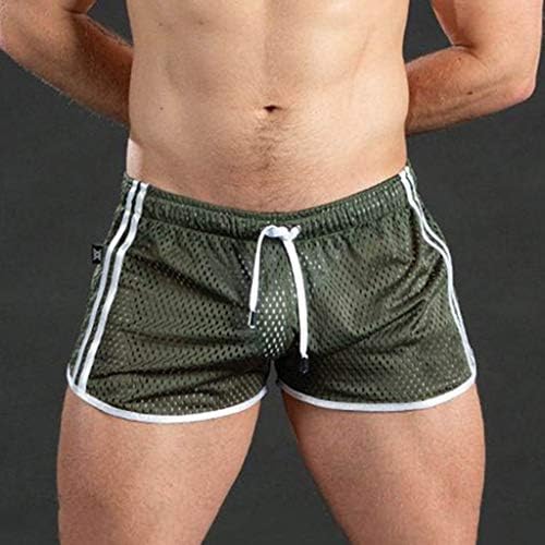 Malha masculina masculina, shorts de teletransporte de praia sexy e respirável e respirável,