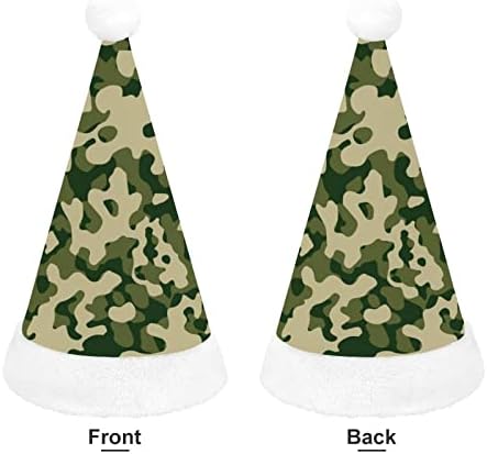Padrões de textura de camuflagem Chapéu de Natal Personalizado Papai Noel Decorações engraçadas