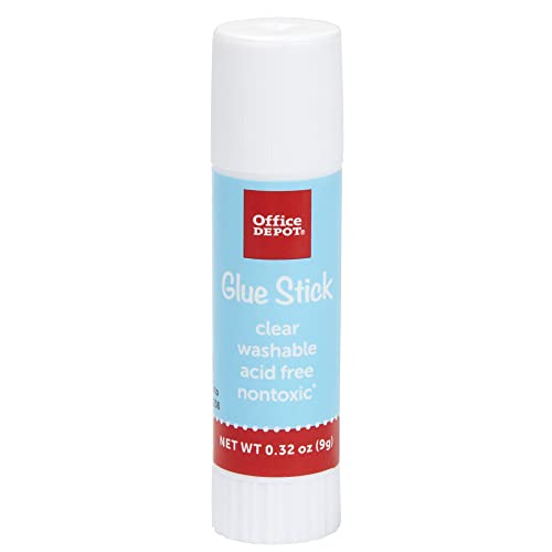 Office Depot® Stick Sticks, 0,32 oz, pacote transparente de 4 palitos de cola