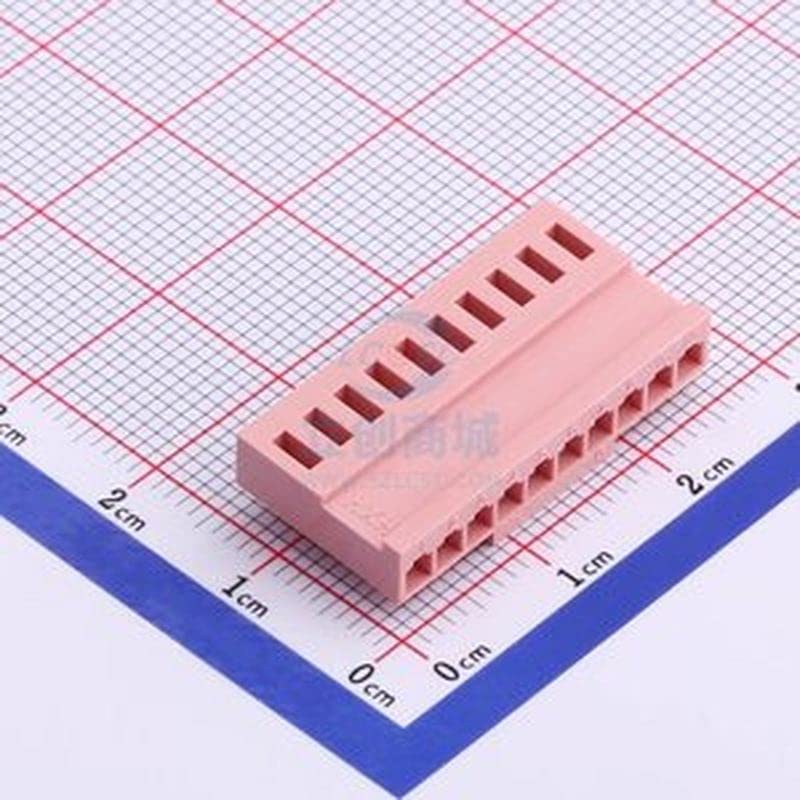 20 PCS 2,5mm10p Plástico Cascado rosa Crimp Terminal Casca plástica Habitação - - HX25012-10Y