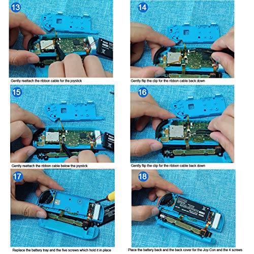 VEANIC SUBSTITUIÇÃO JOYSTICK Kit de reparo de pau do polegar análogo para Nintendo Switch/Switch OLED