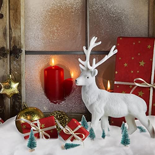 5.6 Oz Christmas Falsa Snow Decoration com 12 peças Árvores de Natal Conjunto de neve de neve interna falsa