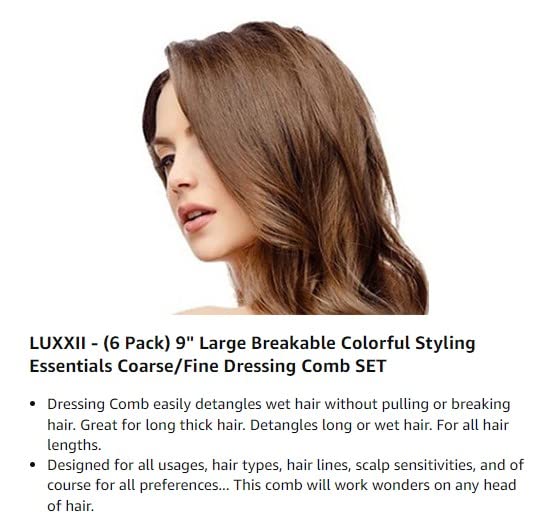 Luxxii 6 pacote - 9 Grande pente de molho de estilo colorido Essentials