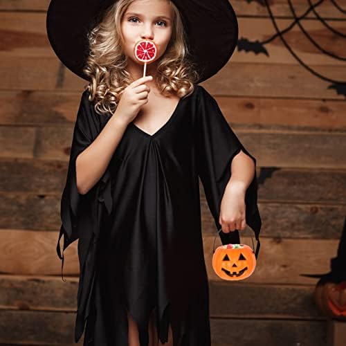 Alipis Halloween Party Halloween Pumpkin Candy Baldes, 8pcs mini truque portátil de abóbora de abóbora