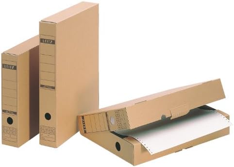 Caixa de arquivamento premium de Leitz A4 com ampla abertura, pacote branco de 10