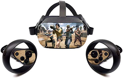 Oculus Quest Acessórios Skins Shoots Game VR fone de ouvido e adesivo de controlador protetor