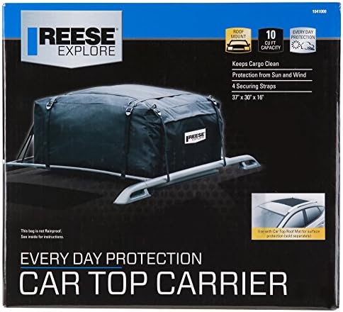 Reese Explore 1041000 10 Cu. ft. Carrier superior do carro, preto