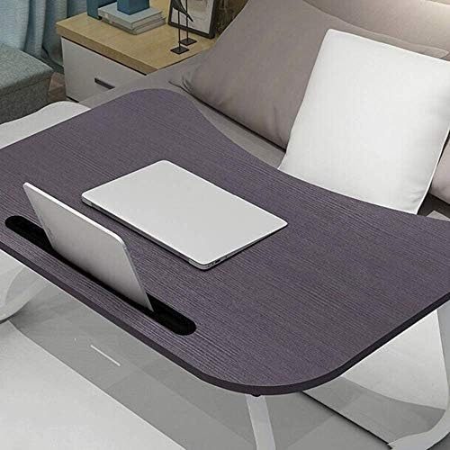 Mesa do laptop wyfdp para cama, bandejas de cama de colo para comer e laptops mesa de volta, bandeja de computador