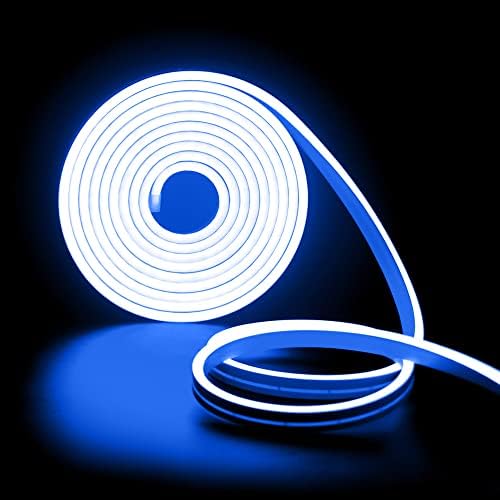 Srxamzus Neon Light Strip, 16,4 pés IP65 Luzes de tira de LED à prova d'água, luz de tira flexível de 12V com