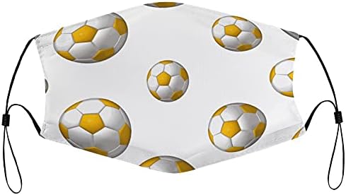 1pcs com 2 filtros máscara de poeira máscara com filtros design futebol imprimido esporte ao ar