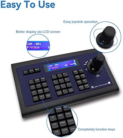 Tenveo Joystick PTZ Controller para reuniões de negócios, controlador PTZ com operação de joystick