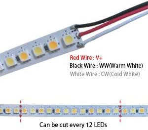 LEDENET 16,4ft LED FLILHA FLEXIBLE, 600 unidades SMD 5050 LEDs, fita de fita LED não à prova de 24V,