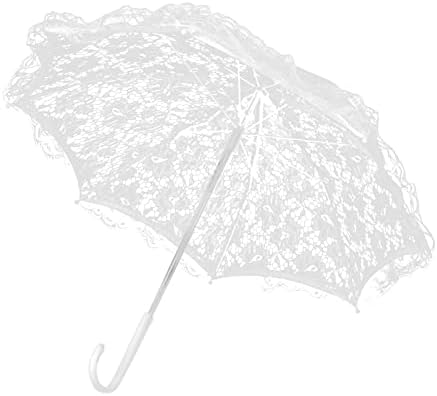 NATUDECO LACE Bordado Umbrella Umbrella de Casamento Vintage Ande de Props para decorações de festa,